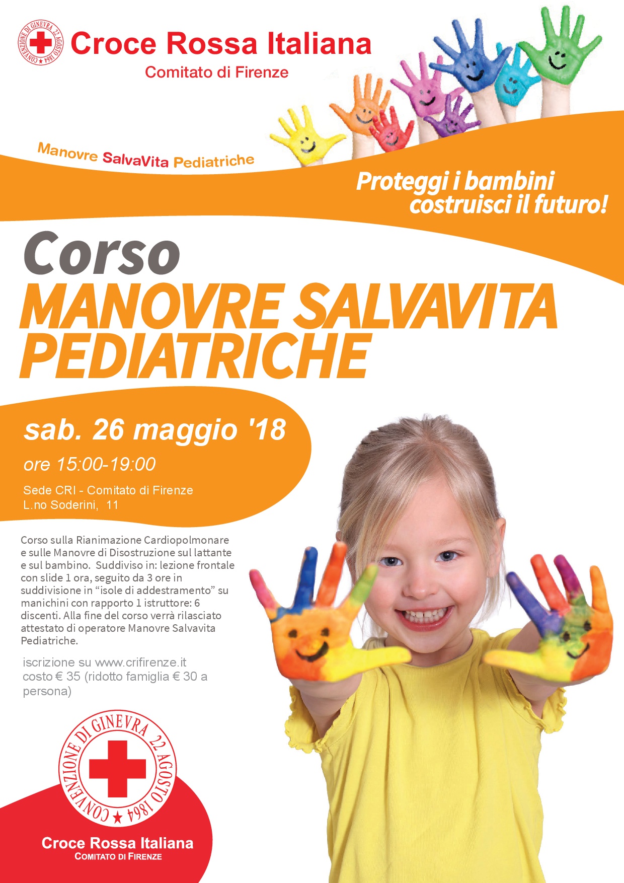 Corso Esecutore Manovre Salvavita Pediatriche 26 Maggio 2018