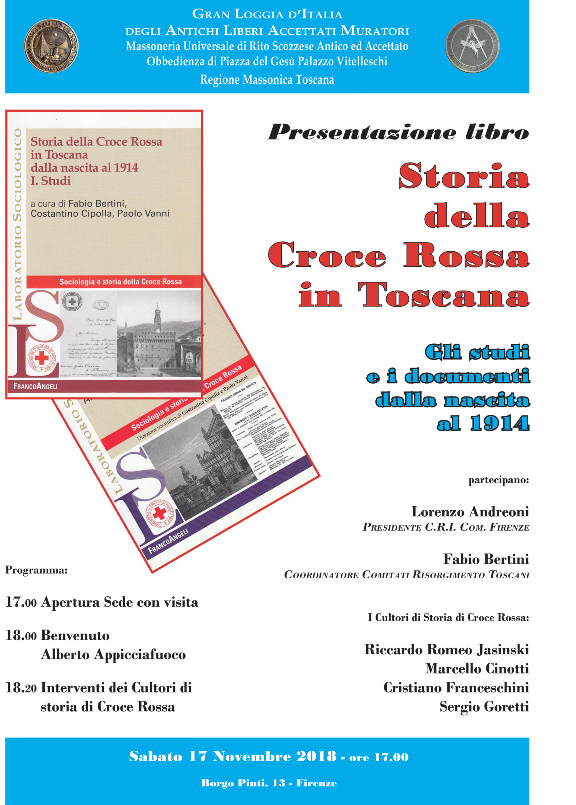 Presentazione Libro: Storia della Croce Rossa in Toscana