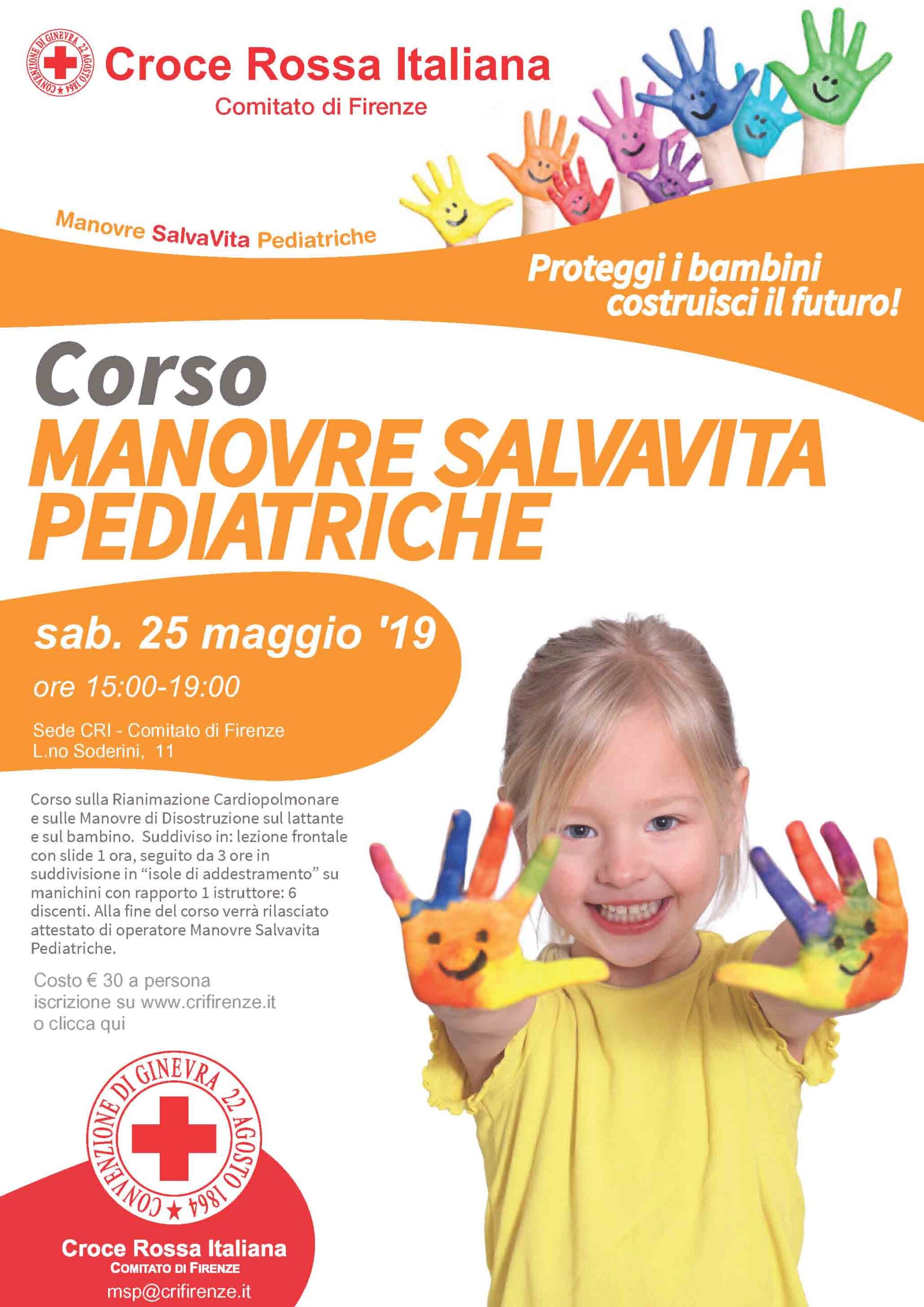 Corso Manovre Salvavita Pediatriche | Maggio 2019