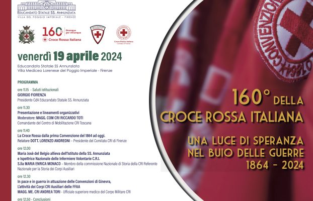 160° della Croce Rossa Italiana “Una luce di speranza nel buio delle guerre 1864 – 2024”